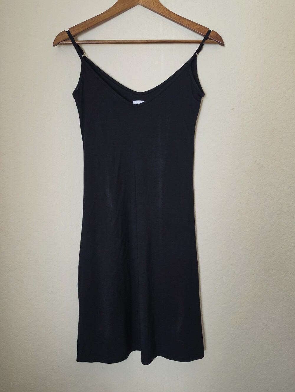 Skivys Femme Black Mini Slip Dress Womens XS Black Classic Cocktail Brunch Party